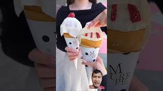 Ice cream crepes enak ⁉️ gimana buatnya shortvideo shorts [upl. by Reich]