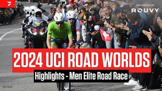 UCI Road World Championships 2024 Highlights  Men Elite Road Race [upl. by Anwahsiek871]