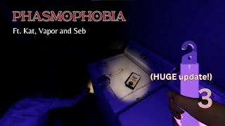 Phasmophobia  Failing miserably with new dookie equipment Ft Kat Vapor and Seb [upl. by Brien]