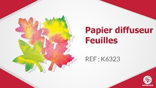 Papier diffuseur feuilles [upl. by Lekcim]