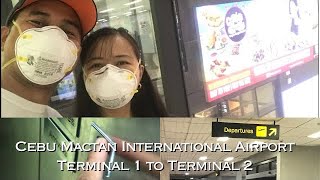 CebuMactan International Airport How to get to Terminal 2 from Terminal 1 by foot [upl. by Aivatnwahs]