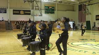 George Crockett Academy quotMighty Rocketsquot Drumline  WU Inaugural Drum amp Dance Competition  2024 [upl. by Hniv]