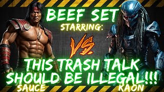 BEEF SETS ft Saucegod vs Kaon  THIS TRASH TALK SHOULD BE ILLEGAL 🤣🎤🔥 [upl. by Eiramanig991]