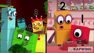 REVERSE How Many Sleeps Till Christmas  Numberblocks [upl. by Marena]