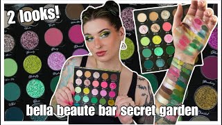 NEW Bella Beaute Bar Secret Garden  2 Looks  Swatches [upl. by Gardia593]