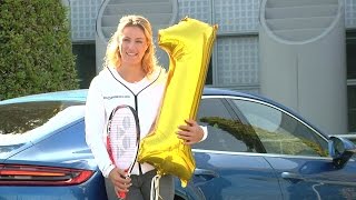 Tenniskönigin Angelique Kerber ist als neue Nummer 1 der Welt in München gelandet [upl. by Tri656]