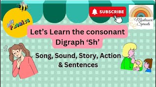 Jolly phonics sh song sound action story words and sentences  A complete phonics lesson [upl. by Russel]