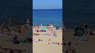 BARCELONETA BEACH ON JULY 2024  WALKING AROUND BARCELONA BEACH [upl. by Charlet]