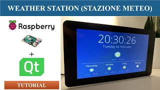 Tutorial  How to do a Weather Station with Raspberry and Qt QML [upl. by Rebliw]