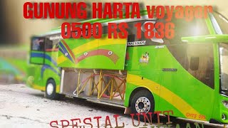 REVIEW miniatur bus GUNUNG HARTA full bukapintubagasikap mesinpintu darurat [upl. by Assecnirp]