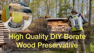 DIY Borate Wood Preservative  Recipe Application Results [upl. by Shoshana]