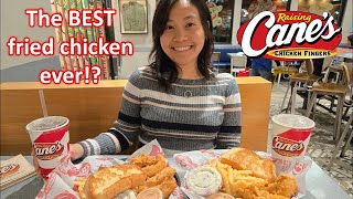 Raising Canes fried chicken BOGO combo box tenders butter bread and MORE [upl. by Merritt]