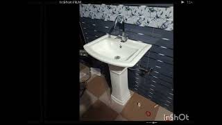 Bathroom fitting Washbasin wallmixture plumber [upl. by Adnawuj7]