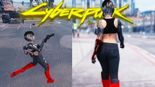 TPP Comparison Animation Redone Mod vs No Mod  CYBERPUNK 2077 [upl. by Ainesell880]