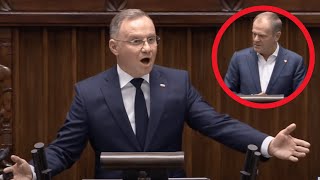 Prezydent Andrzej Duda miażdży pomysły Donalda Tuska Zobacz Orędzie Prezydenta Andrzeja Dudy [upl. by Tinor139]