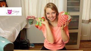 Erdbeeren aus Stoff nähen  DIY Eule [upl. by Ajidahk]