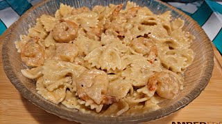 How to Make Shrimp Alfredo Bowtie Pasta [upl. by Chaddie711]