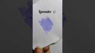 How to make Lavender colour  Colour mixing tutorial [upl. by Nairod603]