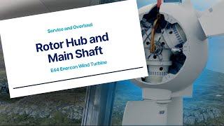 Rotor Hub and Main Shaft Service and Overhaul  E44 Enercon Wind Turbine [upl. by Edyak]