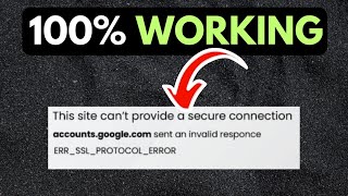 The ERR SSL PROTOCOL ERROR in Windows 11 FIXED [upl. by Atikcir149]