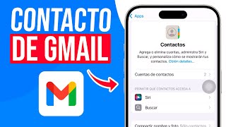 Como SINCRONIZAR CONTACTOS de Gmail a iPhone Guia Completa [upl. by Kendre]