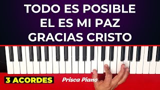 🔥 Aprende estos cantos para ministración con solo 3 acordes piano tutorial [upl. by Brenn]