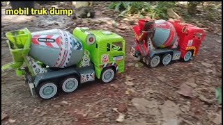 Mobil Truk Tronton Panjang Muatan Berat Oleng Beko Keruk Rc Excavator Loading [upl. by Anaujd763]