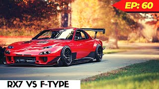 RX7 BRAP RAP BACK Rx7 Vs Jaguar F Type And Gets Beat Into Submission  FULL VIDEO [upl. by Alamaj939]