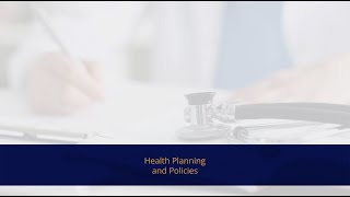 Health Planning and Policies [upl. by Faubert]