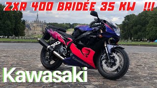 Kawasaki ZXR 400 Essai amp Présentation de la petite sœur de la ZXR 750 Stinger Une superbe Youngtimer [upl. by Halas761]