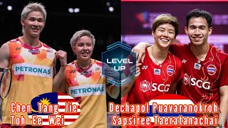 Badminton Chen Tang JieToh Ee Wei MAS vs THA Dechapol PuavaranukrohSapsiree Taerattanachai [upl. by Laforge42]