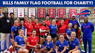 Bills Families Compete In Flag Football Challenge For Charity  Buffalo Bills [upl. by Sardse]