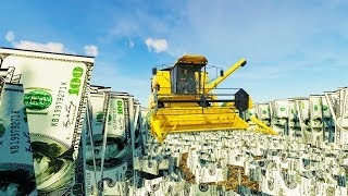 I Grew and Harvested 100 Bills  Farming Simulator 19 [upl. by Berri]