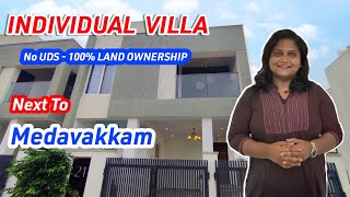 Villa For Sale Near Medavakkam  DAC Vilva  No UDS  No Brokerage [upl. by Ojoj]