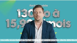 La version OVNI de Sosh présente le forfait mobile 130Go à 1599€mois  20sec [upl. by Kayne17]