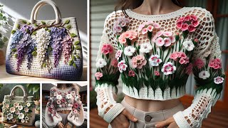 Loved These Beautiful CrochetKnitting Bag Designs Crochet Designs for Womens Cardigans [upl. by Brnaby149]