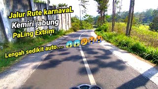 Paling extrim Rute jalur karnaval kemiri jabung  karnaval 2024 [upl. by Konstanze]