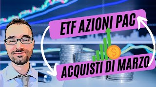 ALTI DIVIDENDI ➡️ 1 ETF  2 AZIONI comprate a marzo  PAC Directa [upl. by Suidaht75]