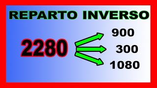 ✅👉 Reparto Proporcional Inverso [upl. by Lyred]