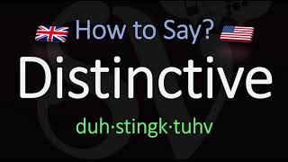 How to Pronounce Distinctive CORRECTLY Meaning amp Pronunciation [upl. by Letrice]