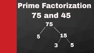 Prime Factorization of 45 and 75 [upl. by Wall683]