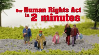 Our Human Rights Act explained in 2 minutes [upl. by Richard]