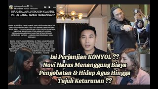 PERJANJIAN K0NY0L  TERTULIS NOVI HARUS MENANGGUNG PENG0BATAN amp BIAYA HIDUP AGUS SAMPE 7 TURUNAN [upl. by Akemrej]