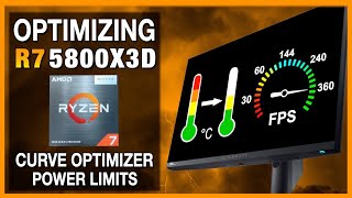 Optimizing Ryzen 7 5800X3D  Higher performance Lower temperature  Undervolting  Curve Optimizer [upl. by Eniahs]