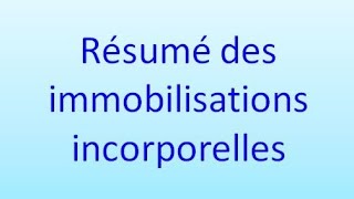 comptabilité approfondie  les immobilisations incorporelles [upl. by Akinajnat851]