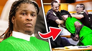 Young Thug Cries Hearing RELEASE DATE During YSL Rico Trial [upl. by Joyce]