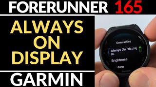 Turn On the Always On Display  Garmin Forerunner 165 [upl. by Reamy526]