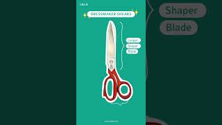 Fashion Tools amp Materials Fabric Scissors ✂️ sewing toolsreview shorts MKLAVFashionCourse [upl. by Gardener]