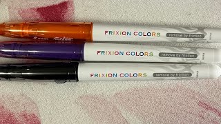 Frixion colour pens [upl. by Emmerich]