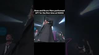 Rose and bruno mars performed apt for the first time at mama 2024 brunomars rose [upl. by Ikkaj690]